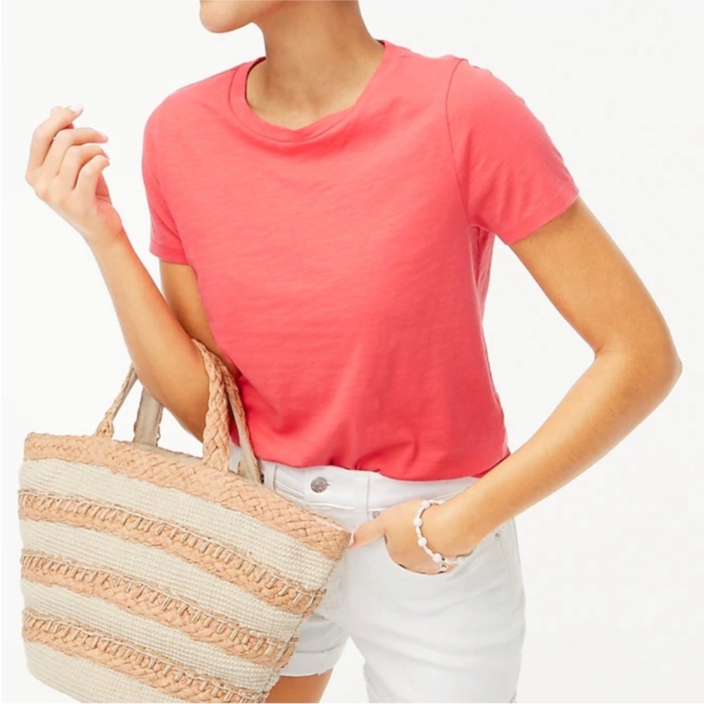 J Crew nwt straw beach tote paper bag purse